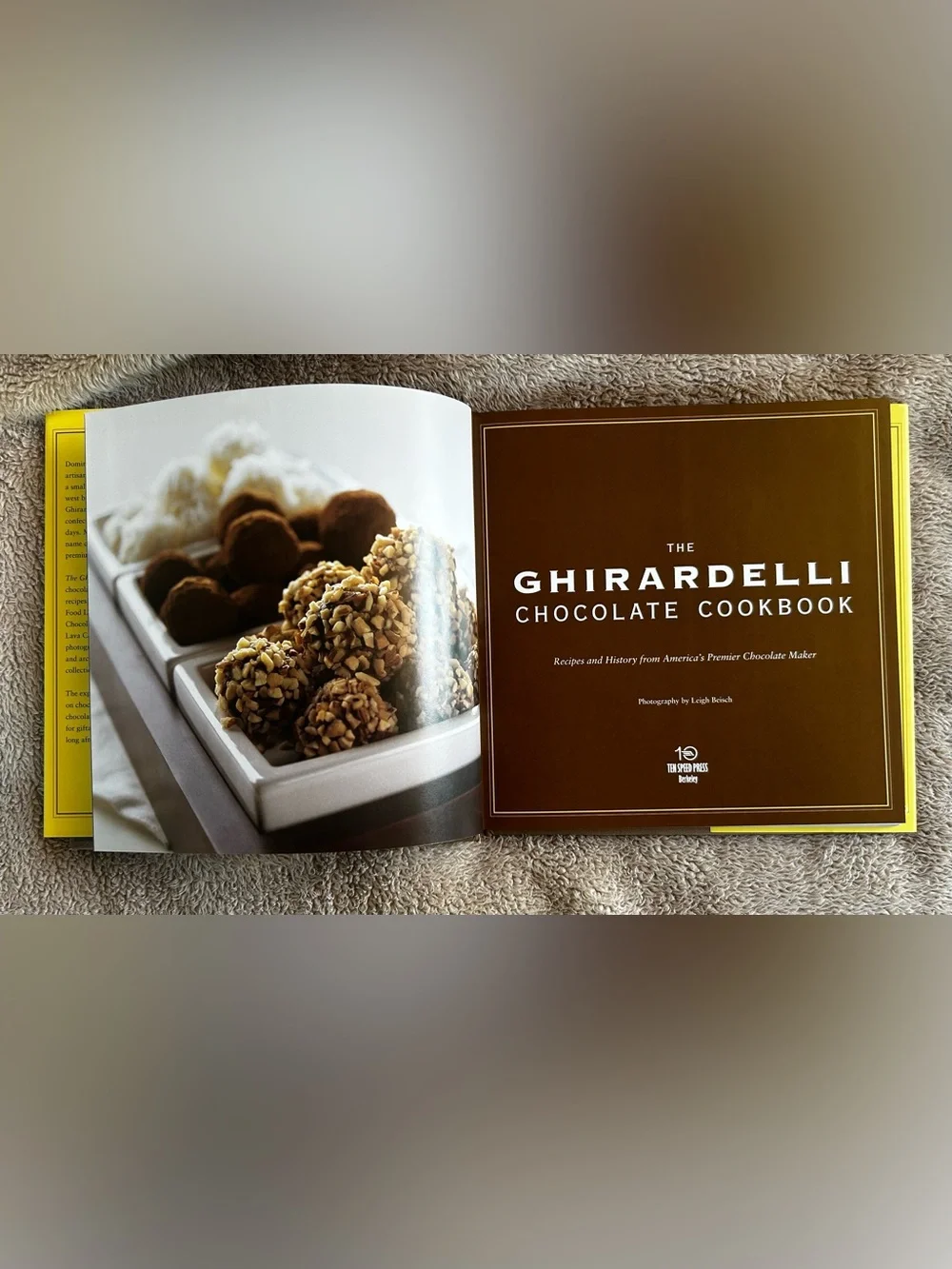 Two beautiful baking cookbooks: Great British BakeOff and Ghiradelli Chocolate